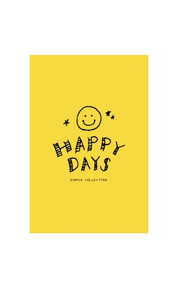 [LINE着せ替え] HAPPY DAYS YELLOW - Simple collection -の画像1