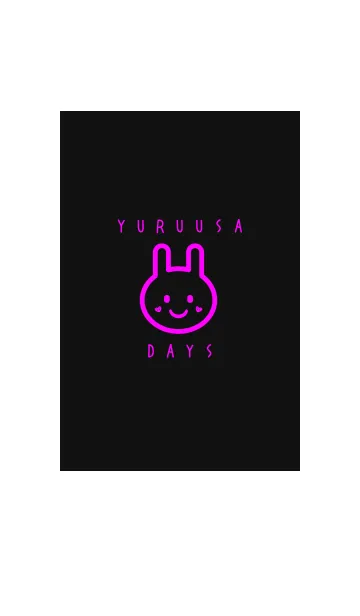[LINE着せ替え] YURUUSA DAYS -Black-の画像1