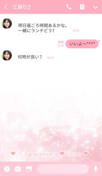 [LINE着せ替え] おがさわら Love☆Themeの画像3