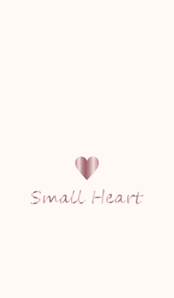 [LINE着せ替え] Small Heart *PINKGOLD*の画像1