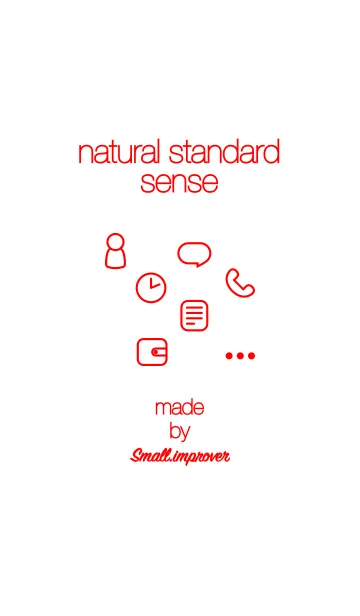 [LINE着せ替え] ナチュラルスタンダードセンス -RD-の画像1