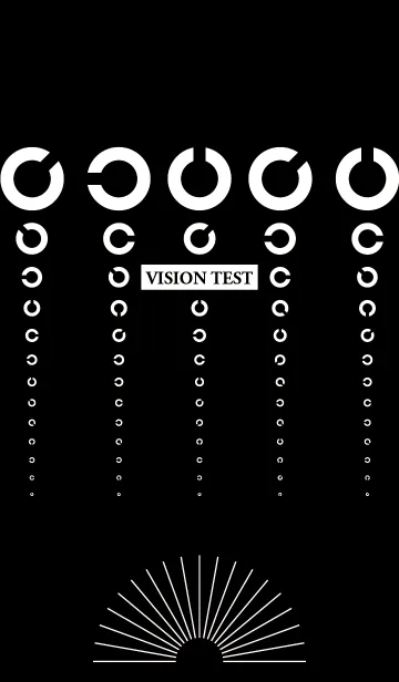 [LINE着せ替え] VISION TEST / monochromeの画像1