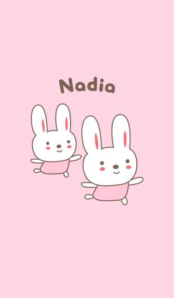 [LINE着せ替え] Cute rabbit theme name, Nadiaの画像1