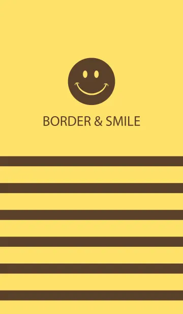 [LINE着せ替え] BORDER ＆ SMILE -CHOCOLATE BANANA-の画像1