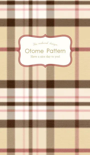 [LINE着せ替え] Otona Pattern Classic checkの画像1