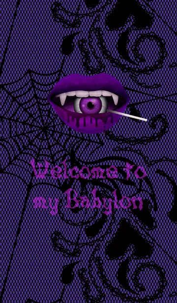 [LINE着せ替え] Welcome to my Babylon ＠Halloween (紫)の画像1