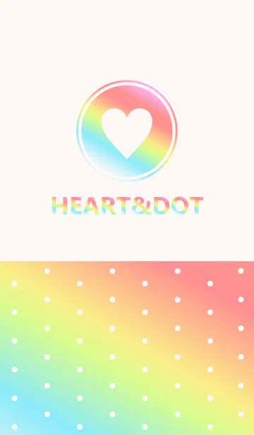 [LINE着せ替え] HEART＆DOT -COLORFUL-の画像1