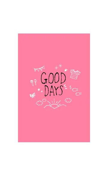 [LINE着せ替え] GOOD DAYS PINK - Simple collection -の画像1