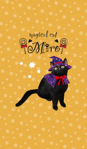 [LINE着せ替え] Magical Cat Miro ＠Halloweenの画像1