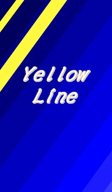 [LINE着せ替え] カラーウォール "Yellow Line No.5"の画像1