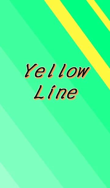 [LINE着せ替え] カラーウォール "Yellow Line No.6"の画像1