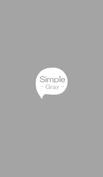 [LINE着せ替え] Simple - Gray -の画像1