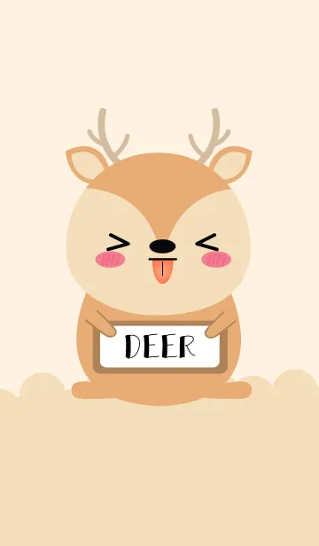 [LINE着せ替え] Love Cute Deer Theme (jp)の画像1