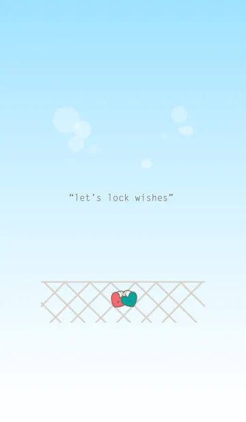 [LINE着せ替え] Lock A Wishの画像1