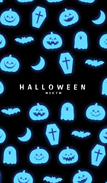 [LINE着せ替え] Happy Halloween -BLUE LIGHT-の画像1