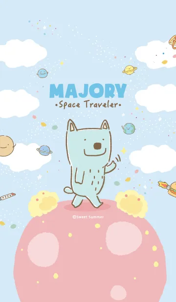 [LINE着せ替え] Majory : Space travelerの画像1