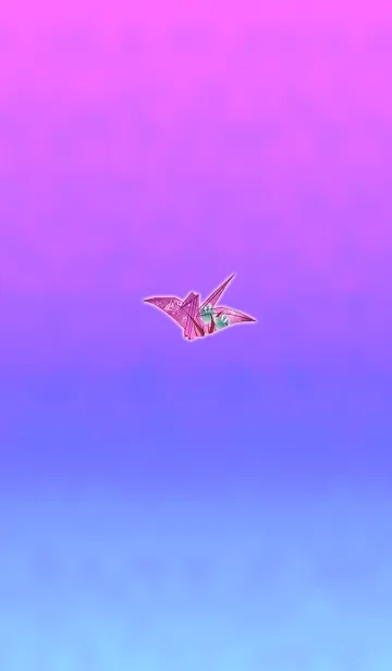 [LINE着せ替え] 和紙鶴パープルピンクの画像1