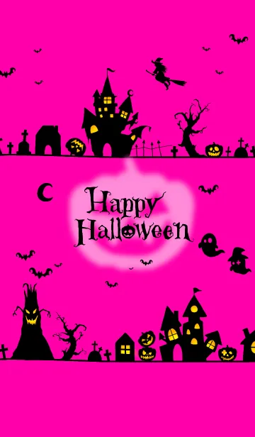 [LINE着せ替え] Happy Halloween Townscape illustration Pの画像1