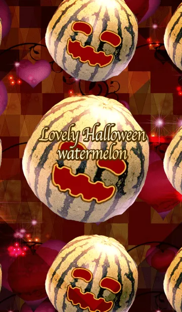 [LINE着せ替え] Lovely Halloween watermelonの画像1