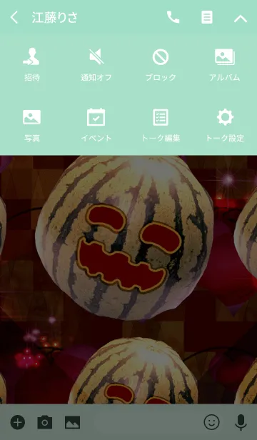 [LINE着せ替え] Lovely Halloween watermelonの画像4