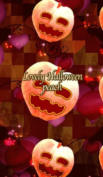 [LINE着せ替え] Lovely Halloween peachの画像1