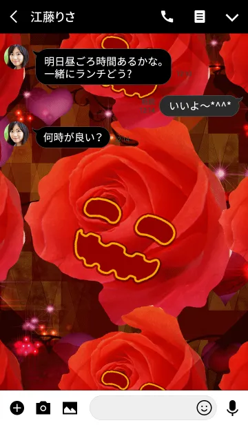 [LINE着せ替え] Lovely Halloween Roseの画像3