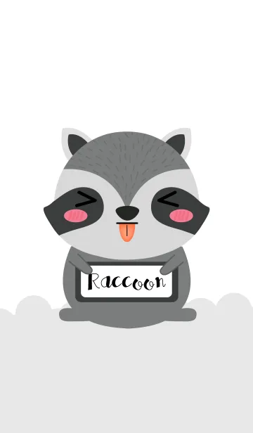 [LINE着せ替え] Love Cute Raccoon Theme (jp)の画像1