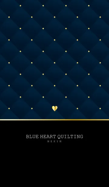 [LINE着せ替え] BLUE HEART QUILTING 2の画像1