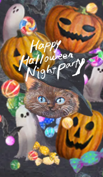 [LINE着せ替え] Happy Halloween night partyの画像1
