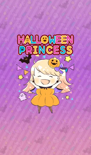 [LINE着せ替え] ハロウィンプリンセス★パープル★の画像1