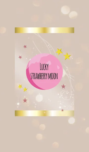 [LINE着せ替え] ボルドー / 幸運のストロベリームーンの画像1