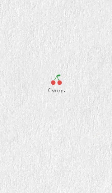 [LINE着せ替え] さくらんぼと紙の画像1