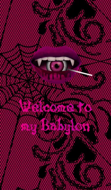 [LINE着せ替え] Welcome to my Babylon ＠Halloween (紅紫)の画像1