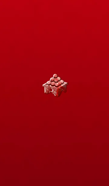 [LINE着せ替え] 月見団子レッドオレンジの画像1