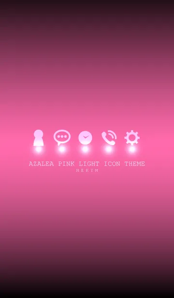 [LINE着せ替え] AZALEA PINK LIGHT ICON THEME -MEKYM-の画像1