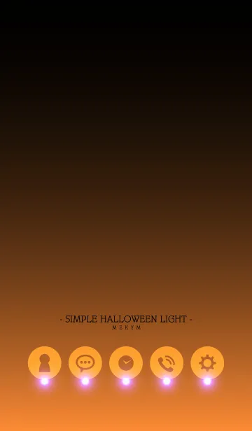 [LINE着せ替え] - Simple Halloween Light - Orangeの画像1