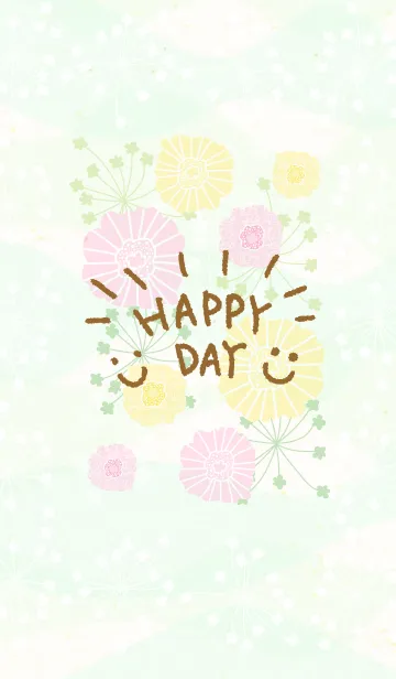 [LINE着せ替え] 北欧風お花-スマイル5-の画像1