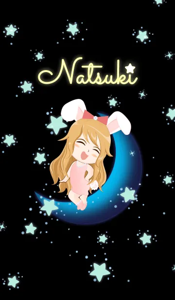 [LINE着せ替え] なつき- 青い月のバニーガールの画像1