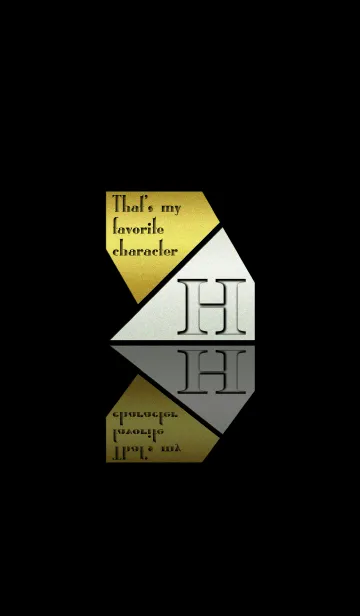 [LINE着せ替え] Good fortune Initials 11 "H"(j)の画像1