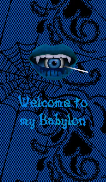 [LINE着せ替え] Welcome to my Babylon ＠Halloween (青)の画像1