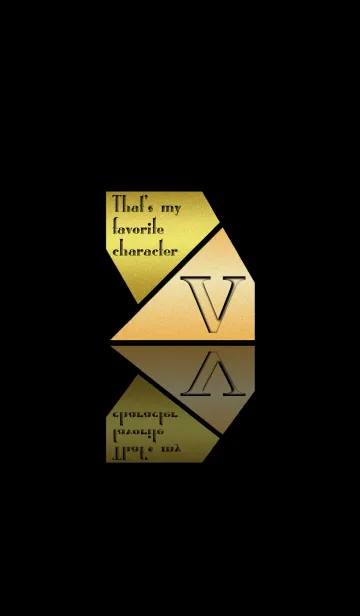 [LINE着せ替え] Good fortune Initials 11 "V"(j)の画像1