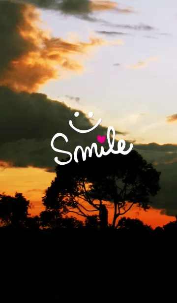 [LINE着せ替え] 夕日-スマイル27-の画像1