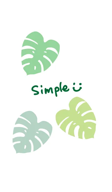 [LINE着せ替え] モンステラ-スマイル25-の画像1