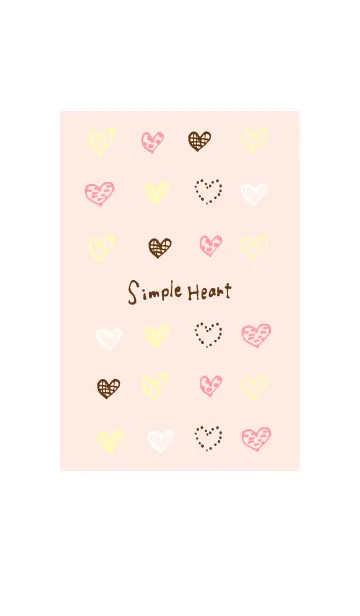 [LINE着せ替え] Simple*Heart 02の画像1