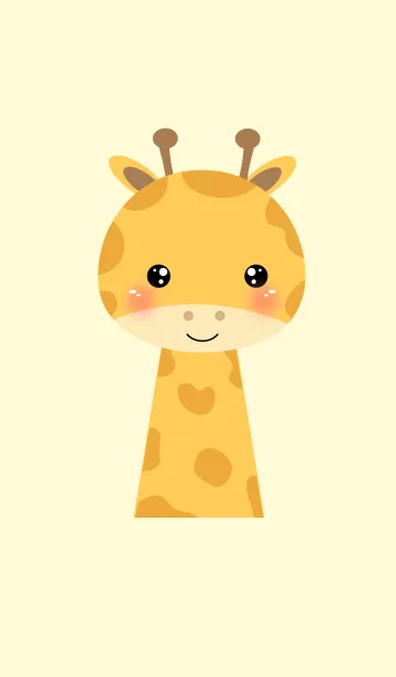 [LINE着せ替え] Face Giraffe Theme (jp)の画像1