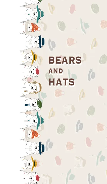 [LINE着せ替え] BEARS AND HATSの画像1