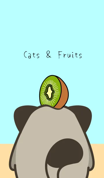 [LINE着せ替え] Cats ＆ Hat Fruitsの画像1