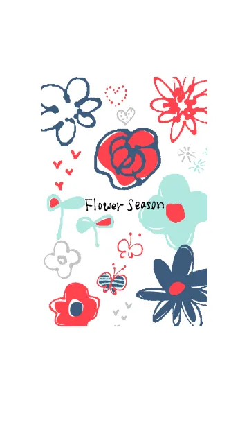 [LINE着せ替え] Flower Season-北欧フラワー- 01の画像1