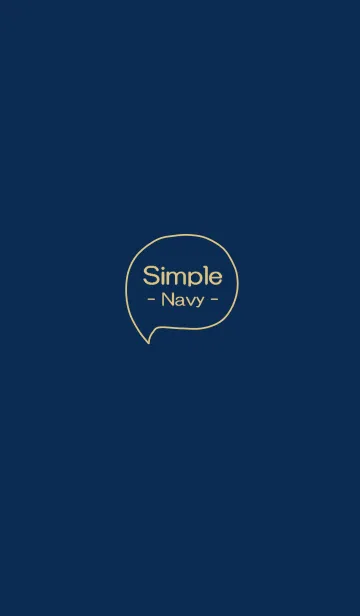 [LINE着せ替え] Simple - Navy -の画像1