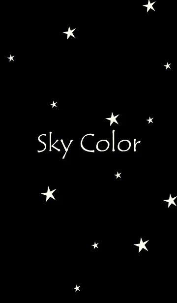 [LINE着せ替え] Sky Color -BLACK+IVORY-の画像1